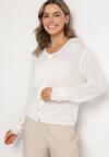 Cardigan Alb