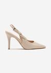 Pantofi stiletto Bej