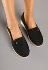 Mocasini Negru cu alb