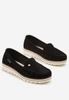 Mocasini Negru cu alb