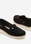 Mocasini Negru cu alb