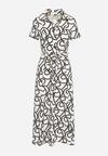 Rochie Neagră cu alb