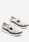 Pantofi casual Alb cu bleumarin
