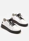 Sneakers Alb cu negru
