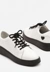 Sneakers Alb cu negru