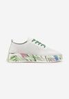 Sneakers Alb cu verde