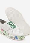 Sneakers Alb cu verde