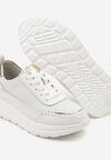 Sneakers Alb cu auriu