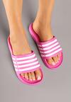 Papuci Fucsia cu alb