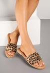 Papuci Imprimeu leopard