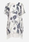 Rochie Bleumarin cu alb