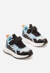 Czarno-Niebieskie Buty Sportowe Sneakersy Clibee Ozdobione Paskami Alisse