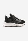 Czarne Buty Sportowe Sneakersy Clibee z Geometrycznym Wzorem Naithesa