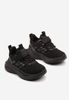 Czarne Buty Sportowe Sneakersy z Rzepem na Piankowej Podeszwie Naissina