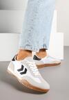 Sneakers Alb cu negru