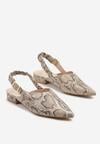 Sandale Print piele de șarpe