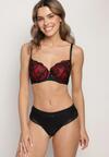 Sutien Negru cu bordo