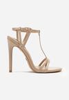Pantofi stiletto Bej