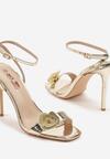 Pantofi stiletto Aurii
