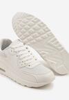 Białe Sneakersy na Podeszwie z Poduszką Air Divorra