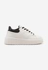 Sneakers Alb cu negru