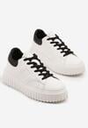 Sneakers Alb cu negru