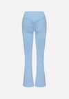 Niebieskie Legginsy Typu Dzwony z Wysokim Stanem Orralise
