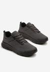 Ciemnoszare Buty Sportowe Sneakersy z Ozdobnym Tłoczeniem Wiline