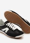 Czarne Sneakersy z Geometrycznym Wzorem Clesanna