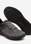 Szare Buty Sportowe Sneakersy z Geometrycznym Wzorem Odirina