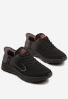 Czarno-Szare Buty Sportowe Sneakersy Ozdobione Geometrycznym Motywem Odalissea