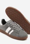 Ciemnoszare Buty Sportowe z Naturalnego Zamszu Palarwena