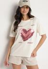 T-shirt Bej deschis