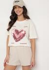 T-shirt Bej deschis