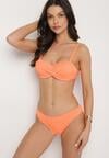 Pomarańczowe Bikini Biustonosz Wiązany na Plecach 2 Pary Majtek Typu Figi Galarella