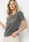 T-shirt Gri închis
