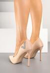 Pantofi stiletto Bej