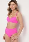 Fuksjowe Klasyczne Bikini Majtki Typu Figi i Biustonosz Natinela