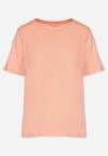 Pomarańczowy Bawełniany Klasyczny T-shirt Fevarene