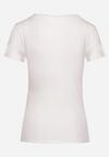 T-shirt Alb cu roz