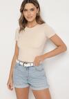T-shirt Bej deschis