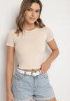 T-shirt Bej deschis