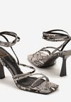Sandale Print piele de șarpe
