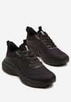 Czarne Buty Sportowe Sneakersy Ozdobione Tłoczonym Wzorem Axevia