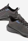 Ciemnoszare Buty Sportowe Sneakersy Ozdobione Tłoczonym Wzorem Axevia