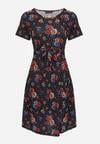 Rochie Bleumarin cu roșu