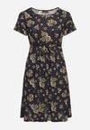 Rochie Bleumarin cu bej