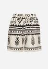 Pantaloni scurți Negru cu crem