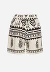 Pantaloni scurți Negru cu crem