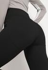 Czarne Legginsy z Modelującymi Przeszyciami Selettia